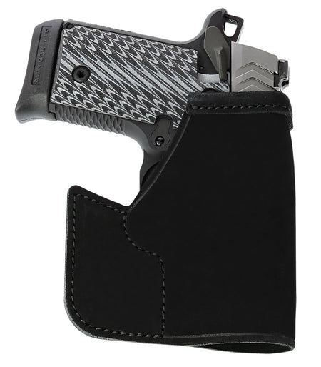 Galco PRO648B Pocket Protector Ambidextrous Pocket Holster Black Steerhide S&W Bodyguard 2.0