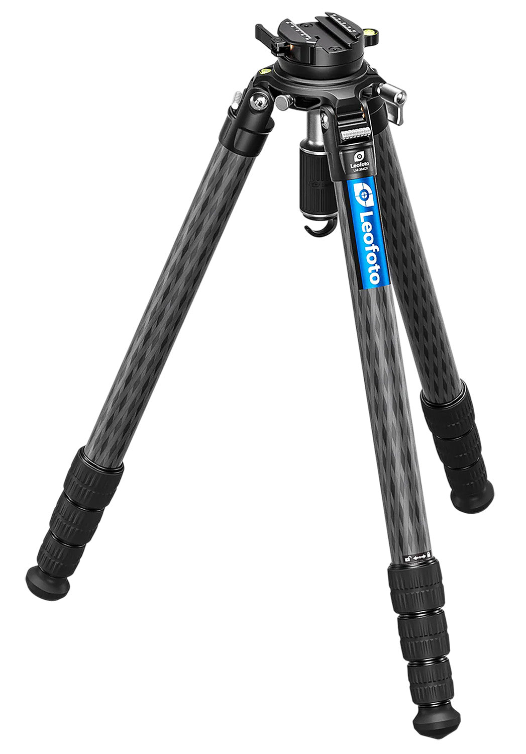 Leofoto USA LM-364CX Carbon Fiber Tripod YB-75LRC Ball Head Black