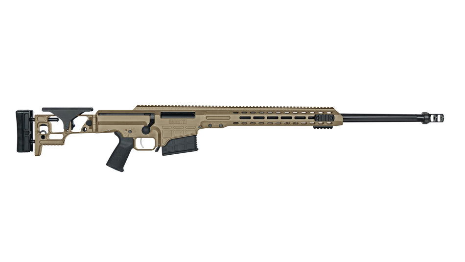 Barrett 18491 MRAD 308 Win 22" 10+1 Flat Dark Earth Cerakote Flat Dark Earth Folding with Adjustable LOP Stock Black Polymer Grip Right Hand