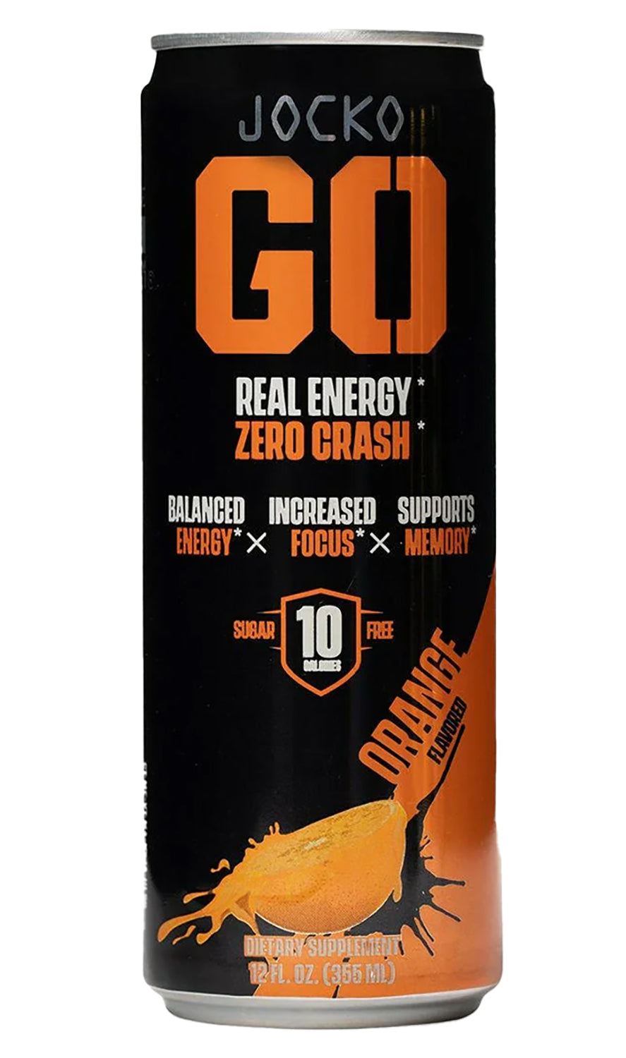 Jocko Fuel Orange 12oz Energy Drink 12-Can Pack