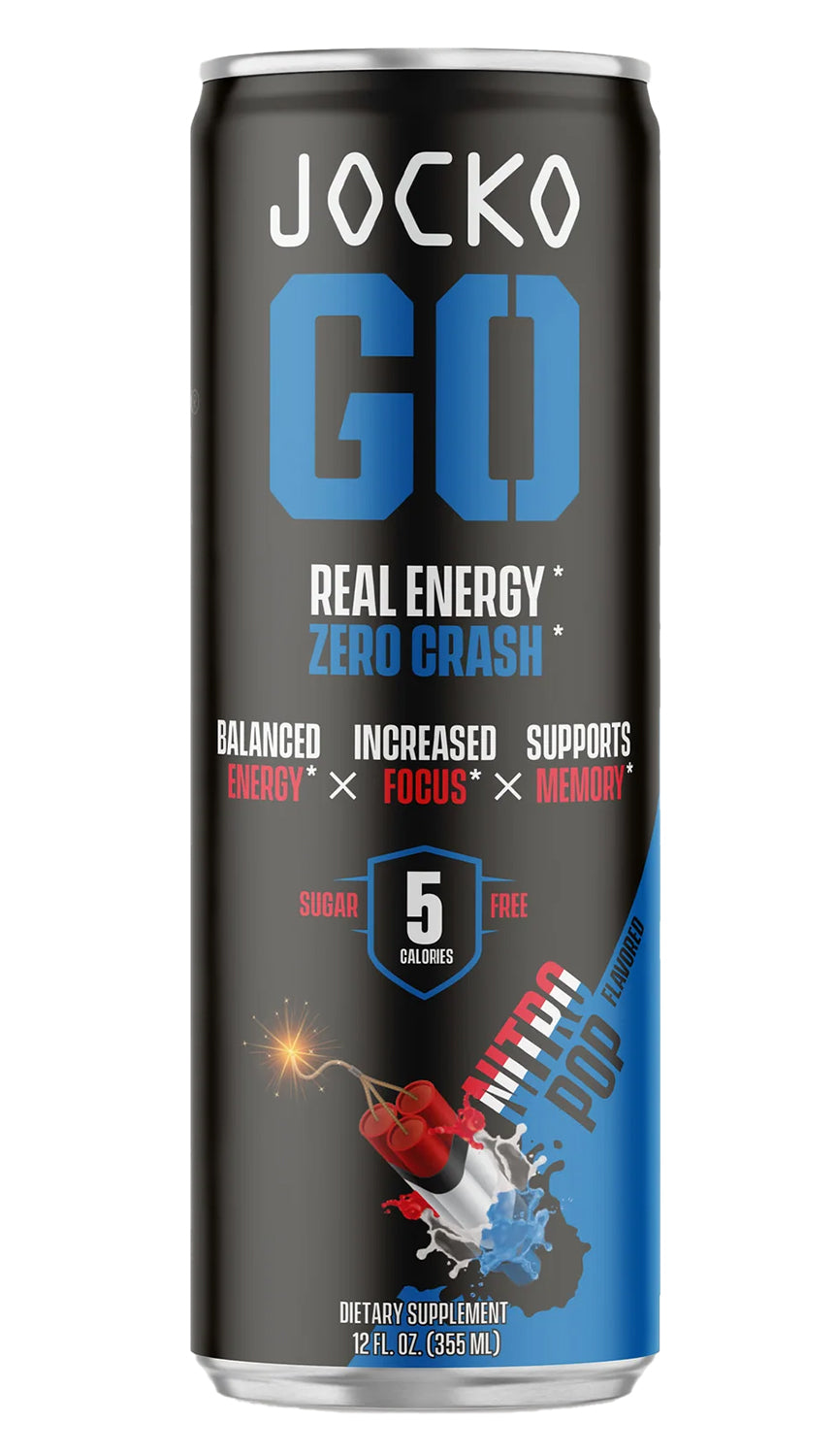 Jocko Fuel Nitro Pop 12oz Energy Drink 12-Can Pack