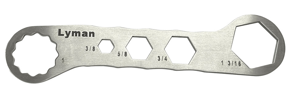 Lyman 7631250 Die Wrench BrassSmith Silver Stainless Steel