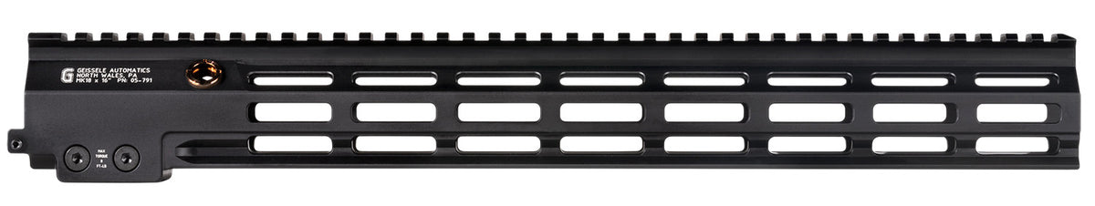 Geissele SMR MK18 16.5-Inch Free-Float Handguard, Black Aluminum