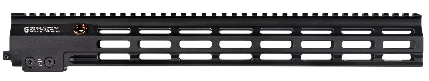 Geissele SMR MK18 16.5-Inch Free-Float Handguard, Black Aluminum