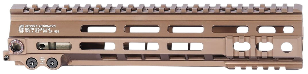 Geissele 051656S Mk4 Super Modular DDC Aluminum Rail 10.50" for AR Platform