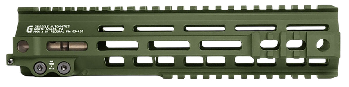 Geissele SMR Mk4 10-Inch Free-Float Handguard, ODG Aluminum