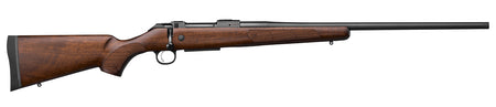 CZ-USA 07719 600+ American Full Size 6.5 Creedmoor 5+1 24" Black Nitride Threaded Barrel, Black Nitride Steel Drilled & Tapped Receiver, Turkish Walnut Fixed Stock