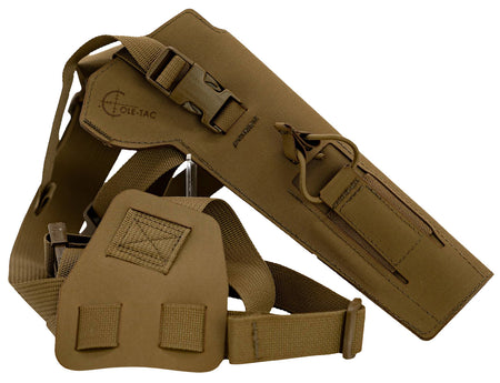 Cole-Tac VW202 Left Hand Coyote Brown Chest Varmint Wrangler Pistol Holder