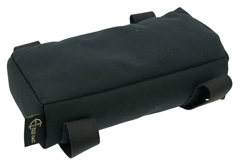 Cole-Tac FB201 Prefilled Flat Rifle Rest Bag Black Nylon