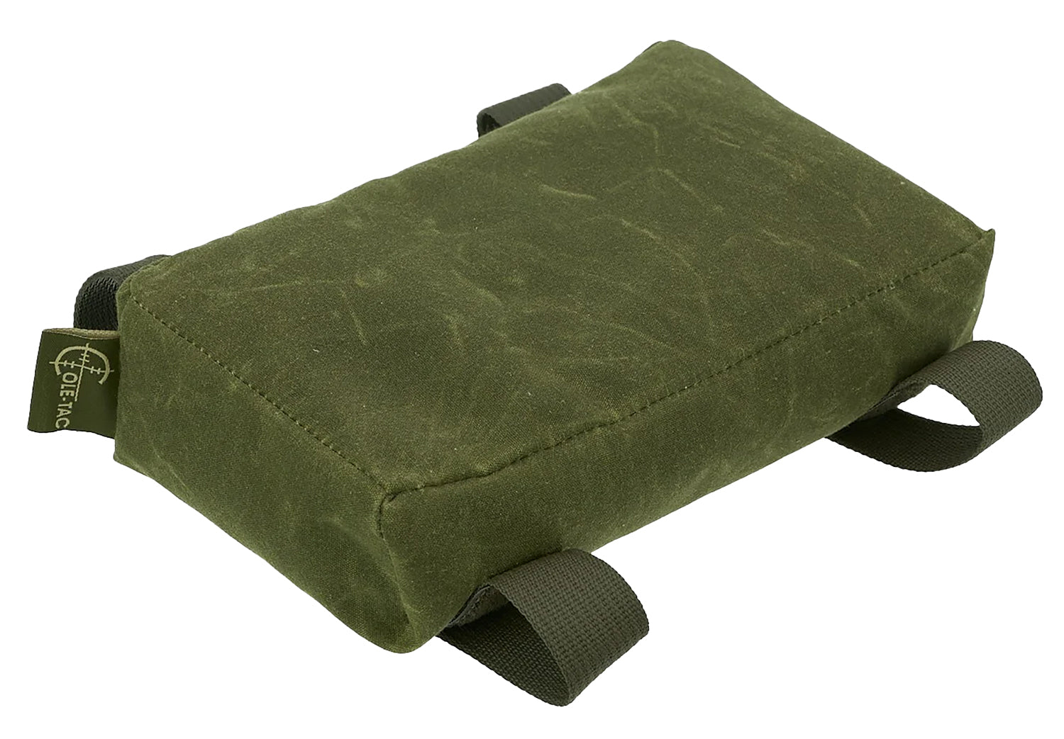 Cole-Tac FB302 Prefilled Waxed Flat Rifle Rest Bag Green Nylon