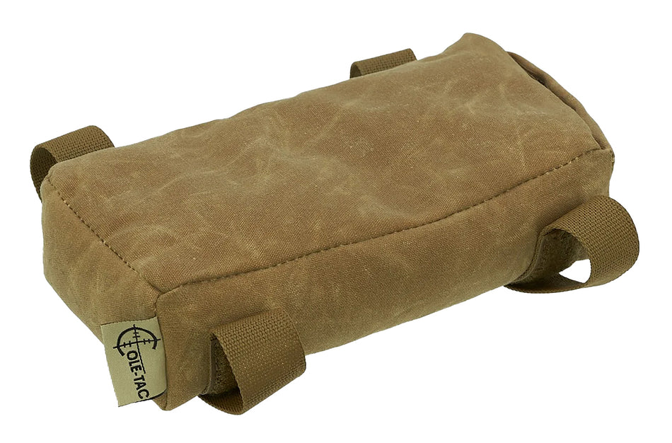 Cole-Tac FB303 Prefilled Waxed Flat Rifle Rest Bag Coyote Brown Nylon