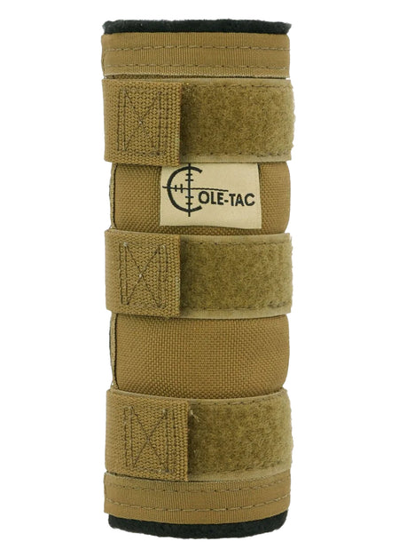 Cole-Tac Metal Python Suppressor Cover 6 Inch Coyote Brown MP102