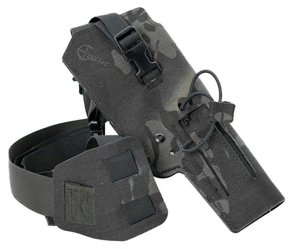 Cole-tac Varmint Wrangler VW115 RH Chest Holster Multi-Cam Black