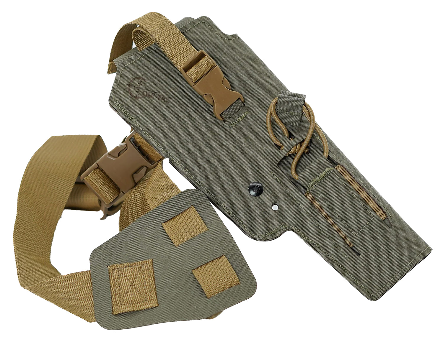 Cole-tac Varmint Wrangler VW214 LH Chest Holster Ranger Green