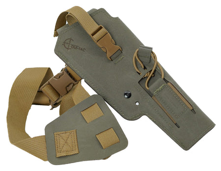 Cole-tac Varmint Wrangler VW214 LH Chest Holster Ranger Green