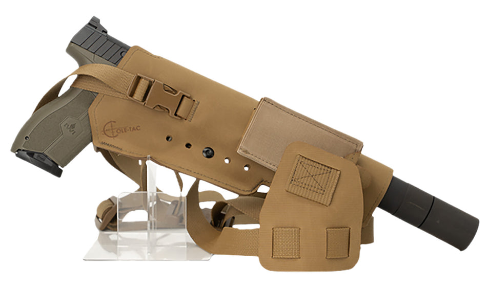 Cole-tac Varmint Wrangler XL VWX103 RH Chest Holster Coyote Brown