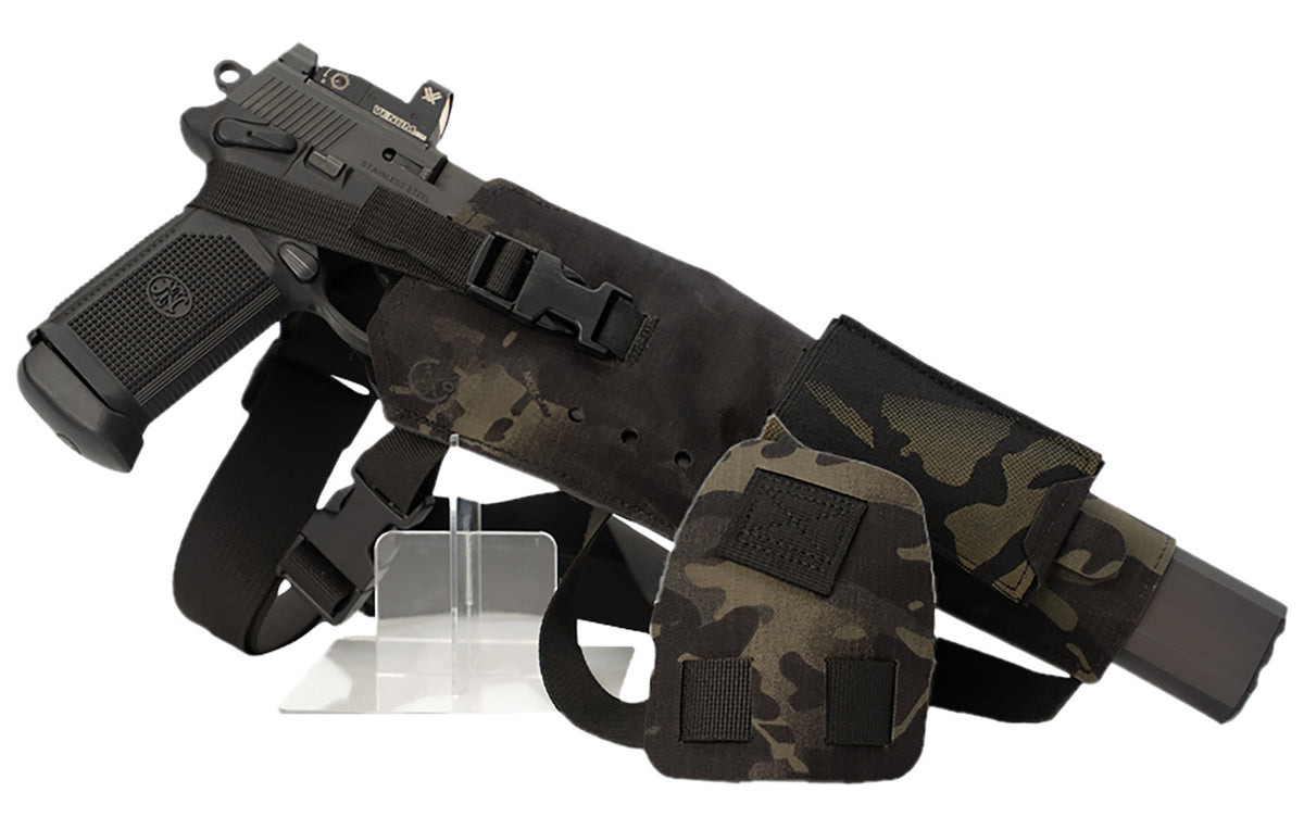 Cole-tac Varmint Wrangler XL Chest-Mount Pistol Holder MultiCam Black LH VWX110