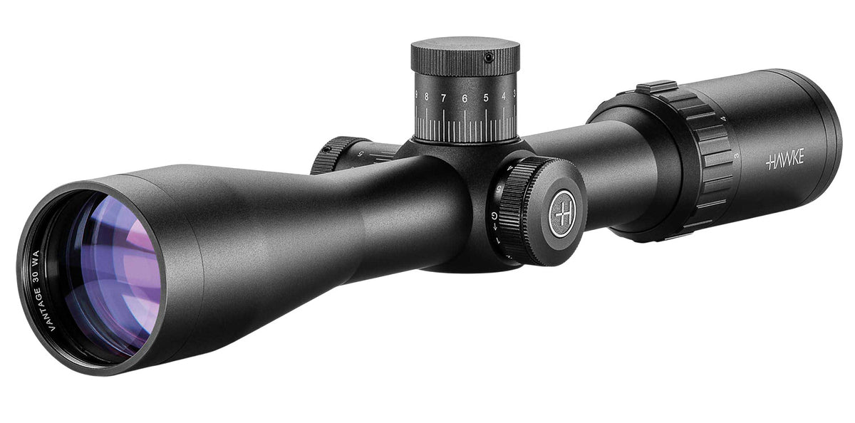 Hawke 14277 Vantage 30 Riflescope 3-9x42mm Black 30mm Tube Illuminated Marksman Reticle