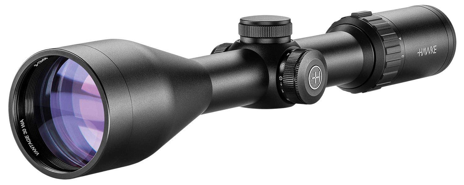 Hawke 14275 Vantage 30 Riflescope 3-12x56mm 30mm Illuminated Red/Green L4A DOT Black Finish