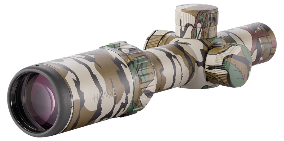 Hawke 14203 Vantage IR Riflescope 1-4x20mm Camo 1-Inch Tube Illuminated Turkey DOT Reticle