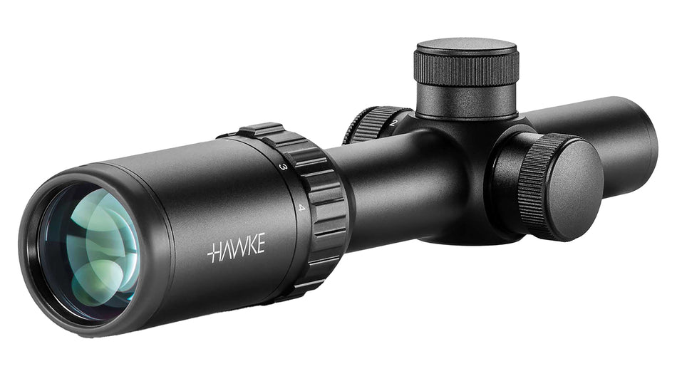Hawke 14205 Vantage IR Riflescope 1-4x20mm Black 1-Inch Tube Illuminated Turkey DOT Reticle
