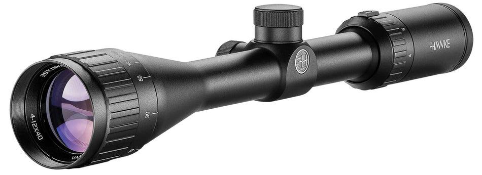 Hawke 14141 Vantage Riflescope 4-12x40mm Black 1-Inch Tube Mil-Dot Reticle