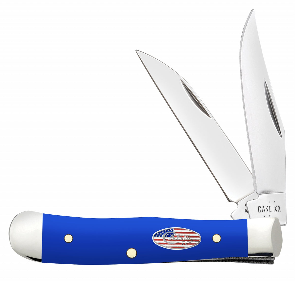 Case 16401 Tiny Trapper Pocket Knife with Clip Point and Spey Blades, Tru-Sharp SS, Royal Blue Synthetic Handle
