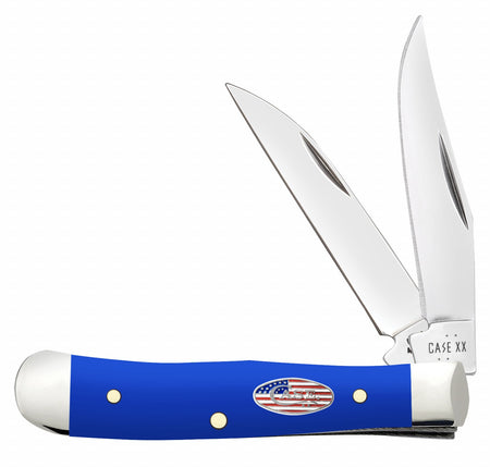 Case 16401 Tiny Trapper Pocket Knife with Clip Point and Spey Blades, Tru-Sharp SS, Royal Blue Synthetic Handle
