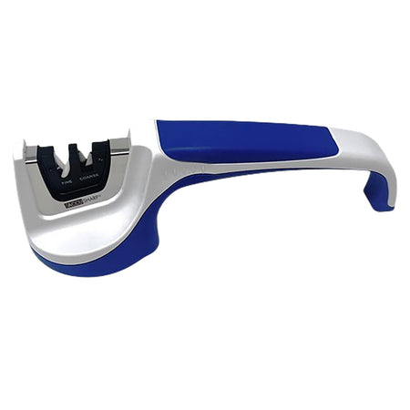 AccuSharp Pull Through Knife Sharpener Tungsten Carbide Ergonomic Blue/White Handle
