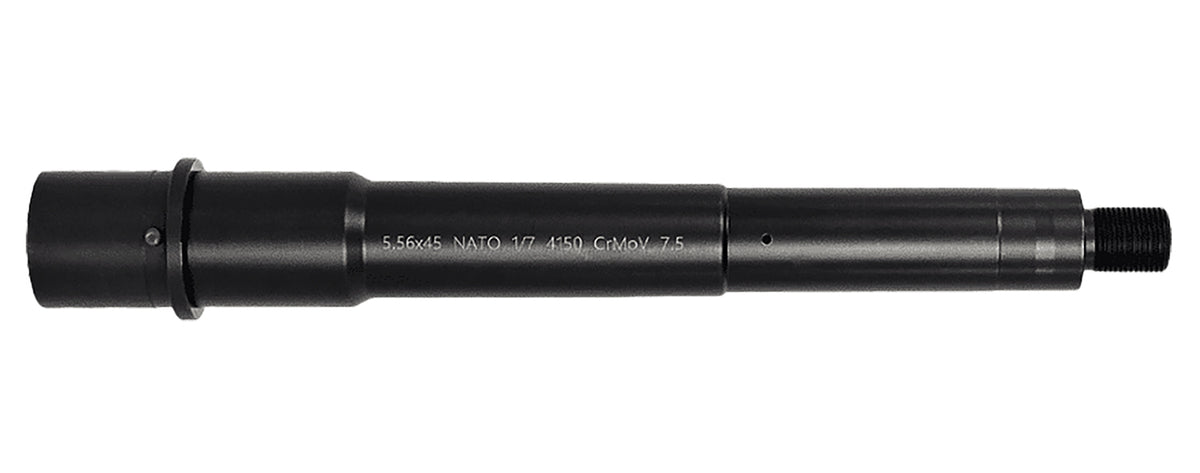Lead & Steel 5.56 7.50-Inch Medium Profile 4150 Black Nitride Threaded Barrel