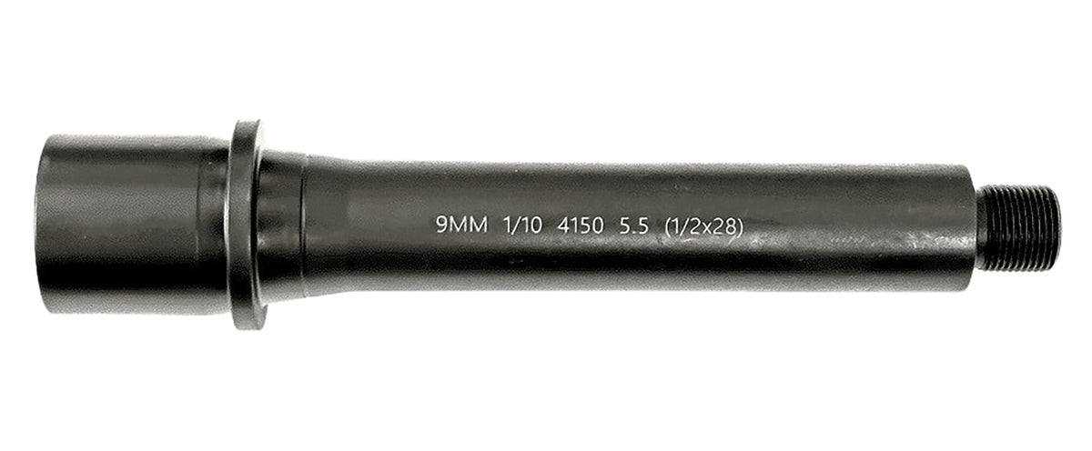 Lead & Steel LLC AR9 5.5 Inch Nitride Barrel 1/2x28 LS9MM55-28
