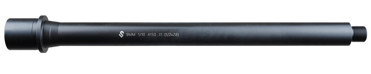 Lead & Steel AR9 9mm 11.3-Inch Black Nitride Barrel with 1/2x28 Threading