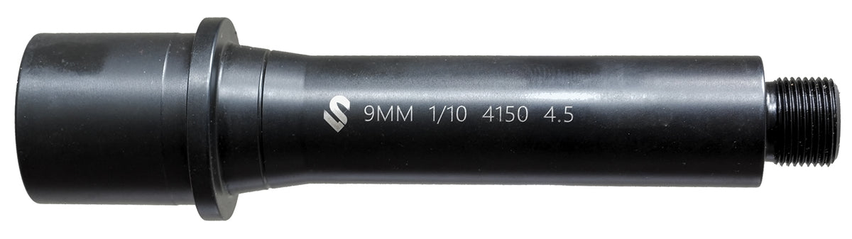 Lead & Steel LLC AR9 4.5 Inch Nitride Barrel 1/2x36 LS9MM45-36