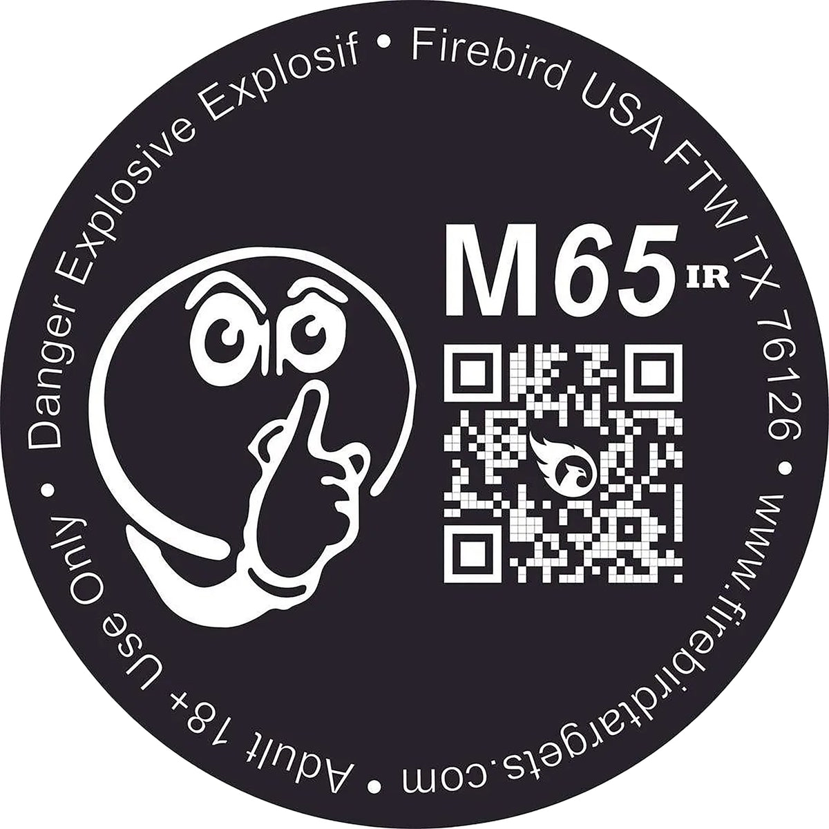 Firebird USA M65IR Flash/Smoke/Sound Impact Enhancement 65mm Reactive Shooting Target 10 Pack