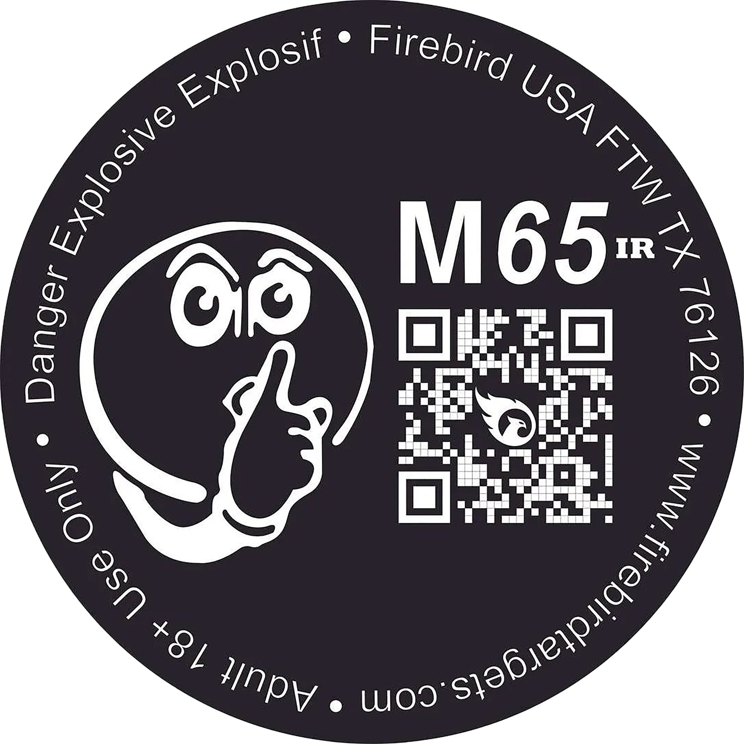Firebird USA M65IR Flash/Smoke/Sound Impact Enhancement 65mm Reactive Shooting Target 10 Pack