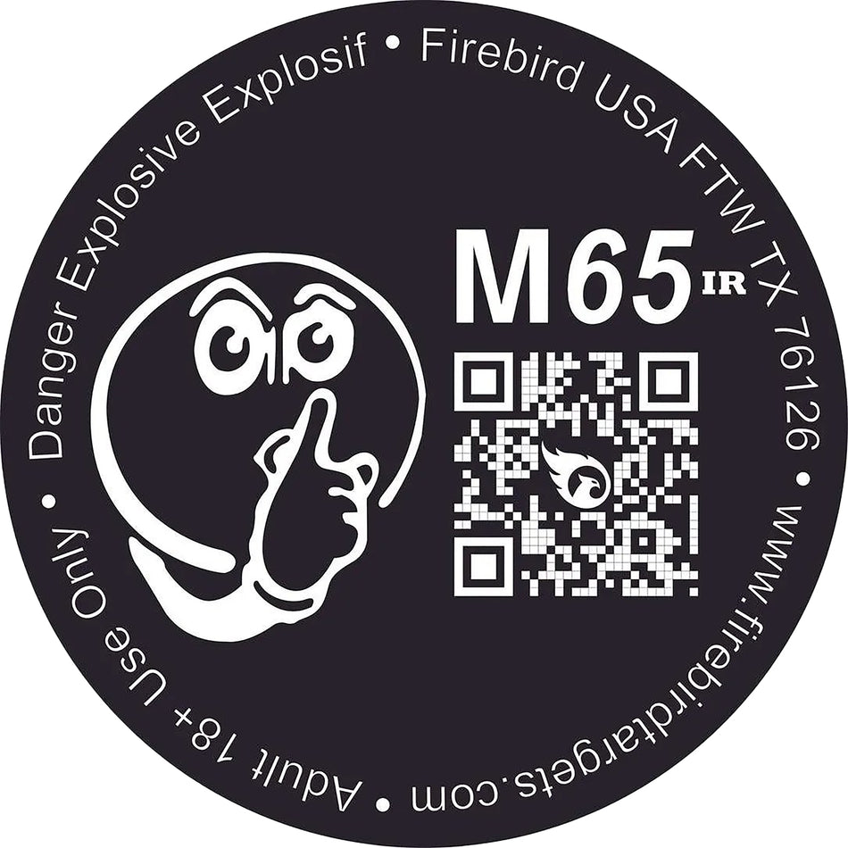Firebird USA M65IR Flash/Smoke/Sound Impact Enhancement 65mm Reactive Shooting Target 10 Pack