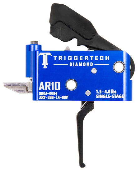 TriggerTech Diamond Black Flat Straight Drop-In Trigger for AR-10 ARTSAB14NNF