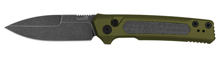 Kershaw Launch 22 Automatic 7205 3.45" Folding Spear Point CPM MagnaCut Steel Blade OD Green Aluminum Black Micarta Handle