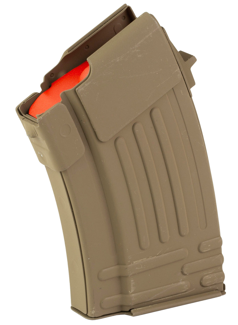Global Ordnance AK-47 10-Round 7.62x39mm Fully Ribbed FDE Steel Magazine