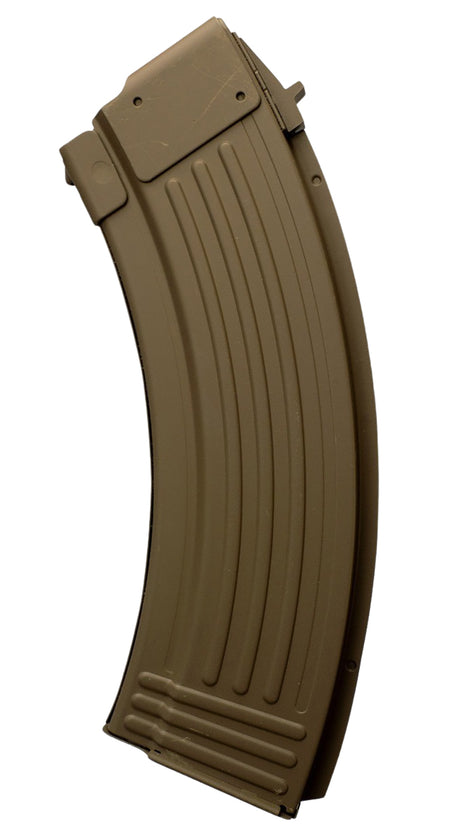 Global Ordnance AK-47 30-Round 7.62x39mm Fully Ribbed FDE Steel Magazine