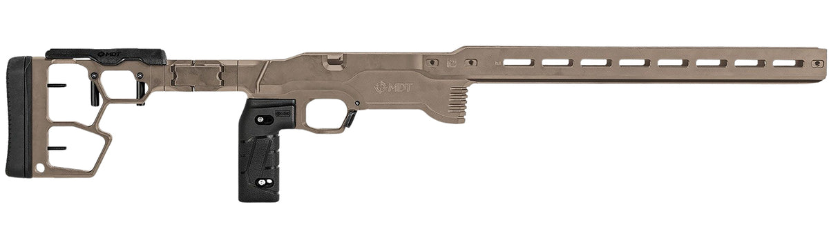 MDT Sporting Goods ACC Premier Gen2 Chassis FDE Aluminum Ruger American Rimfire 34.4in Overall Length