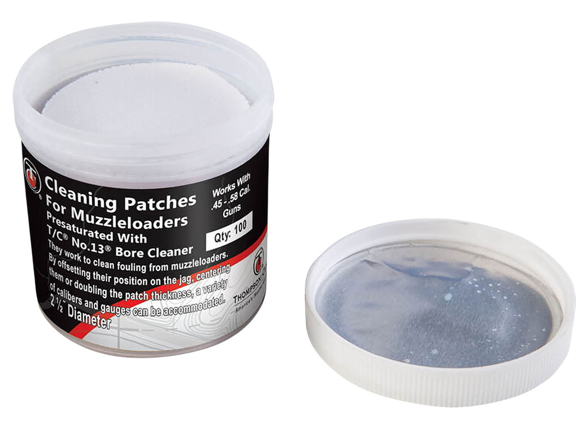 Thompson Center Arms 9036R Number 13 Pre-Saturated Bore Cleaner Patches 100 Count