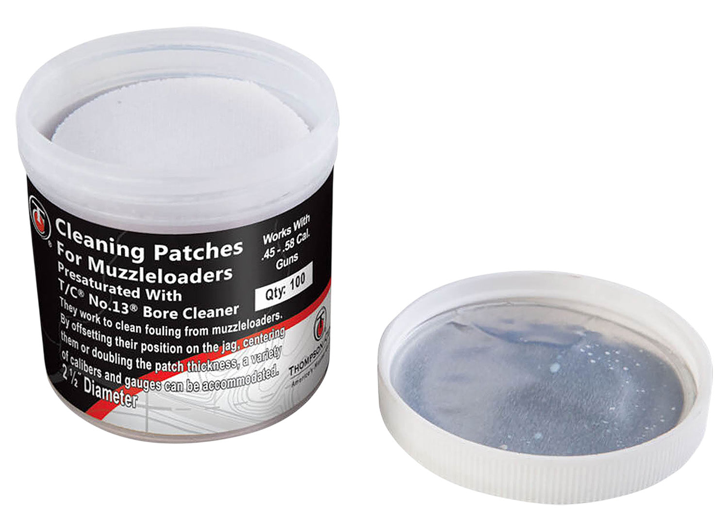 Thompson Center Arms 9036R Number 13 Pre-Saturated Bore Cleaner Patches 100 Count