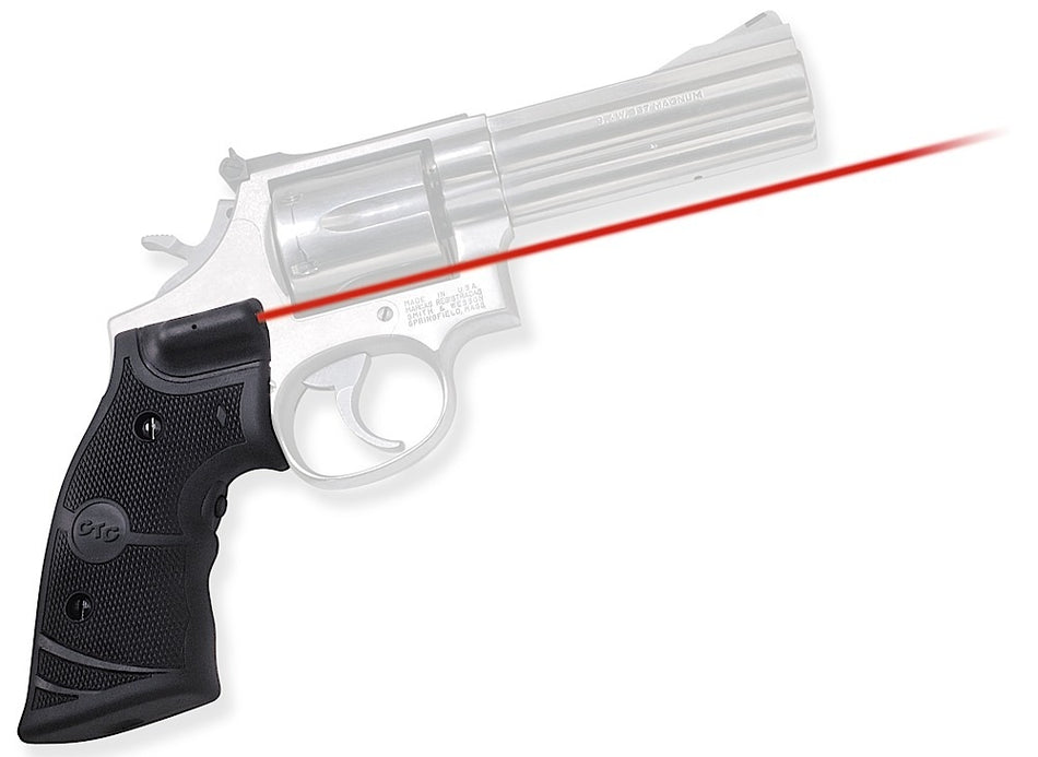 Crimson Trace 011280 S&W K & L Frame Square Butt Lasergrips, 633nM Red Laser 5mW Output, Black Polymer
