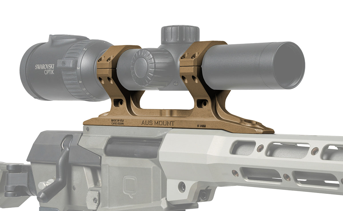 Q 100-299 Direct 34MM AUS Mount Mini Fix Rifle Flat Dark Earth