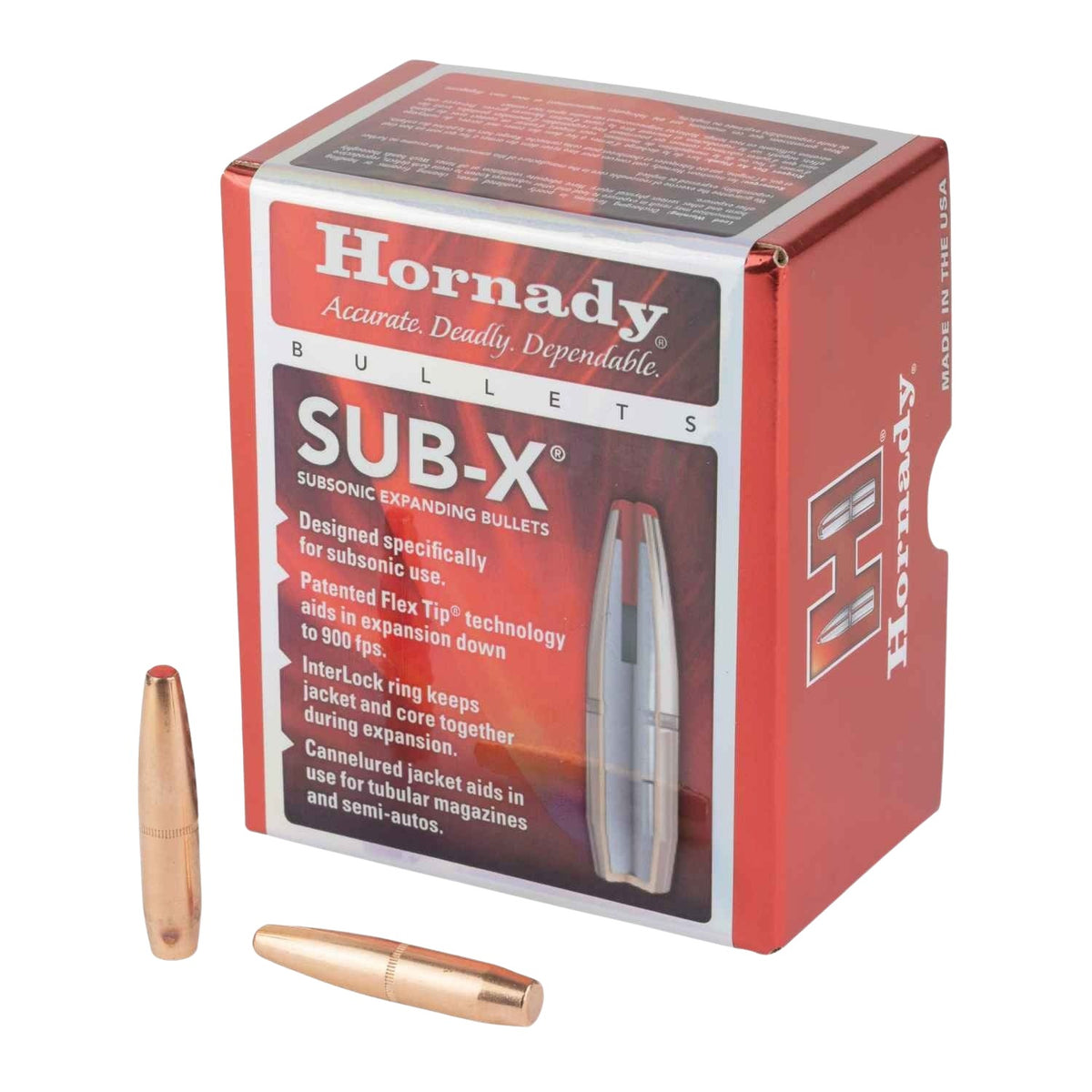 Hornady .338 Cal 307gr Subsonic Bullets 50ct