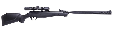 Crosman Shockwave .22 Cal Nitro Piston Air Rifle – All-Weather Synthetic Stock, Single Pellet