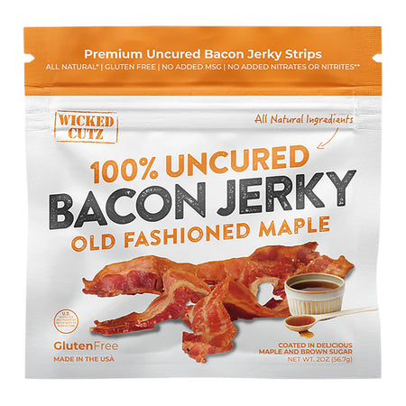 Wicked Cutz WCPJ02MA Maple Bacon Protein Snacks 10 Count