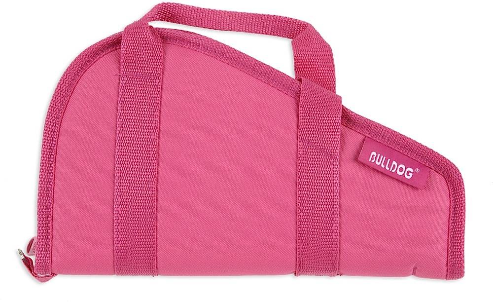 Bulldog Pink Small Pistol Rug with Handles and Pocket Nylon 12 x 6 Inch