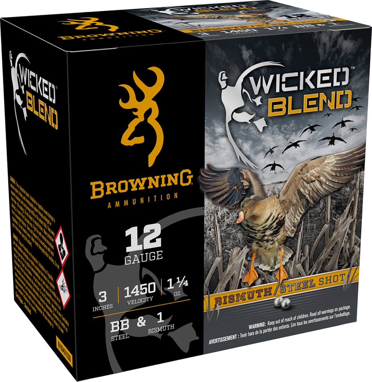 Browning  Shotgun Ammo 12 Gauge 3 in 1-1/4 oz BB / 1